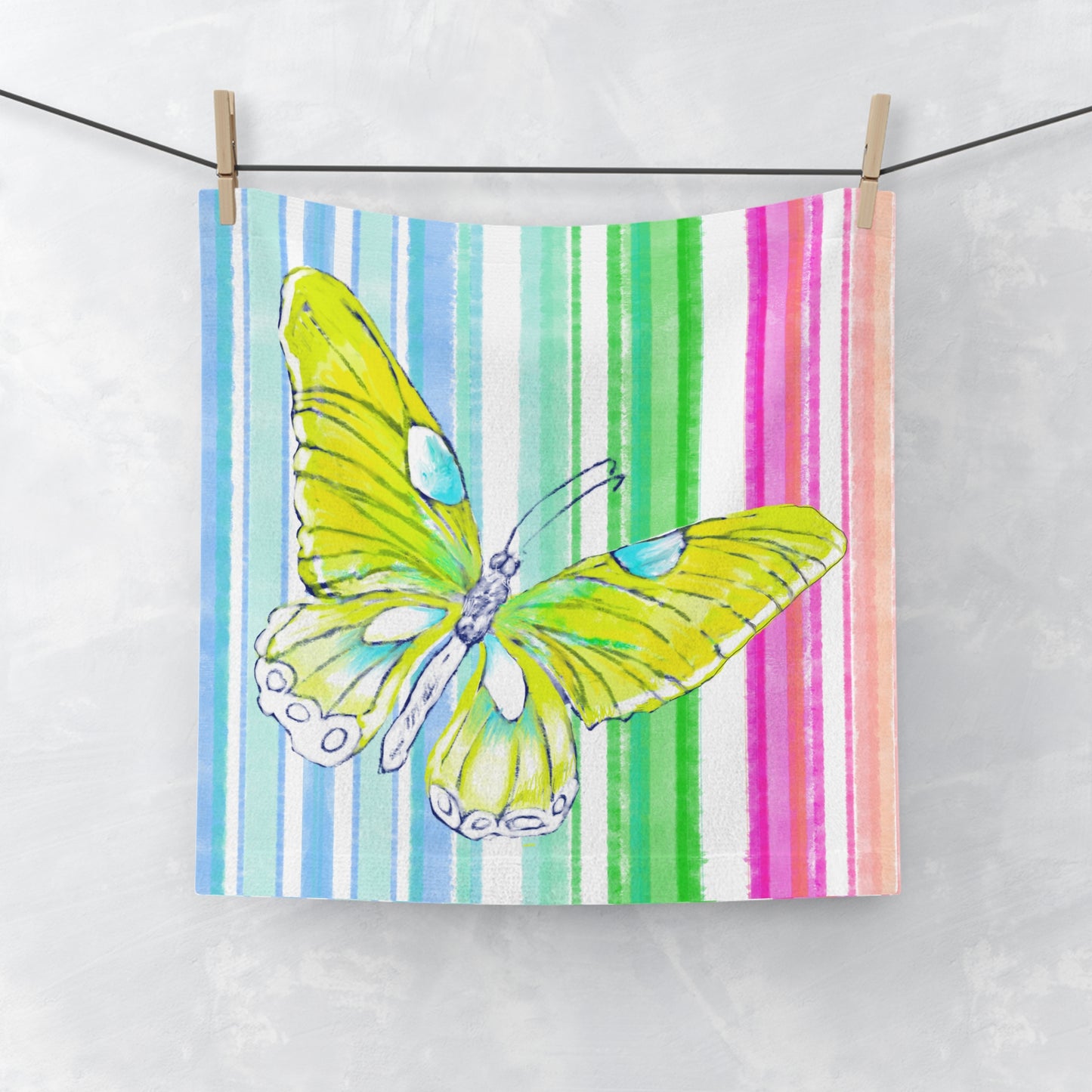 Face Towels Watercolor Flutter