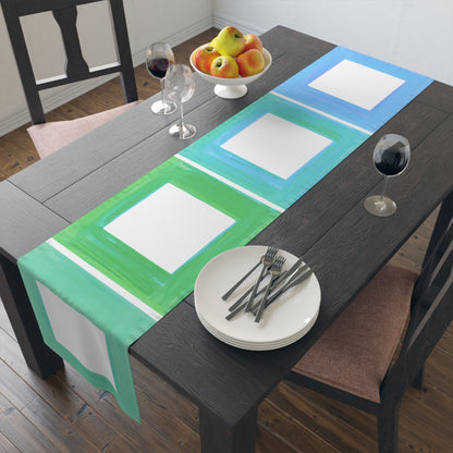 Table Runner Color Block (Cotton, Poly)