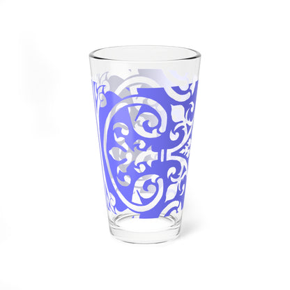 Mixing Glass, 16oz Scrollwork Art