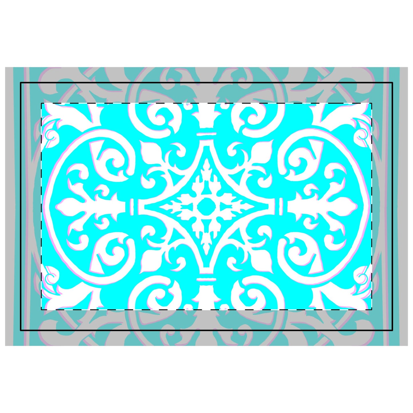 Quilted Placemat Hand-Drawn Classic