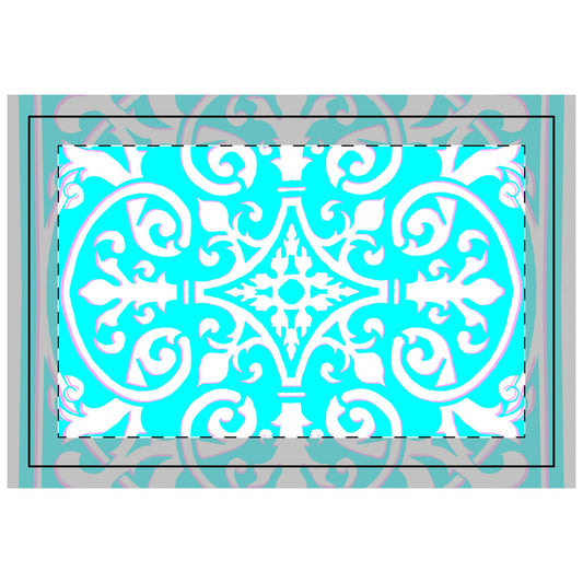 Quilted Placemat Hand-Drawn Classic