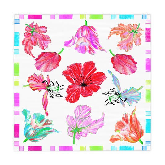 Vibrant Tulips Tablecloth