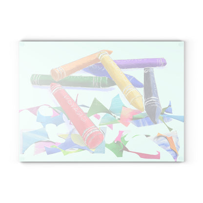 Glass Cutting Board Crayon Cut-Up