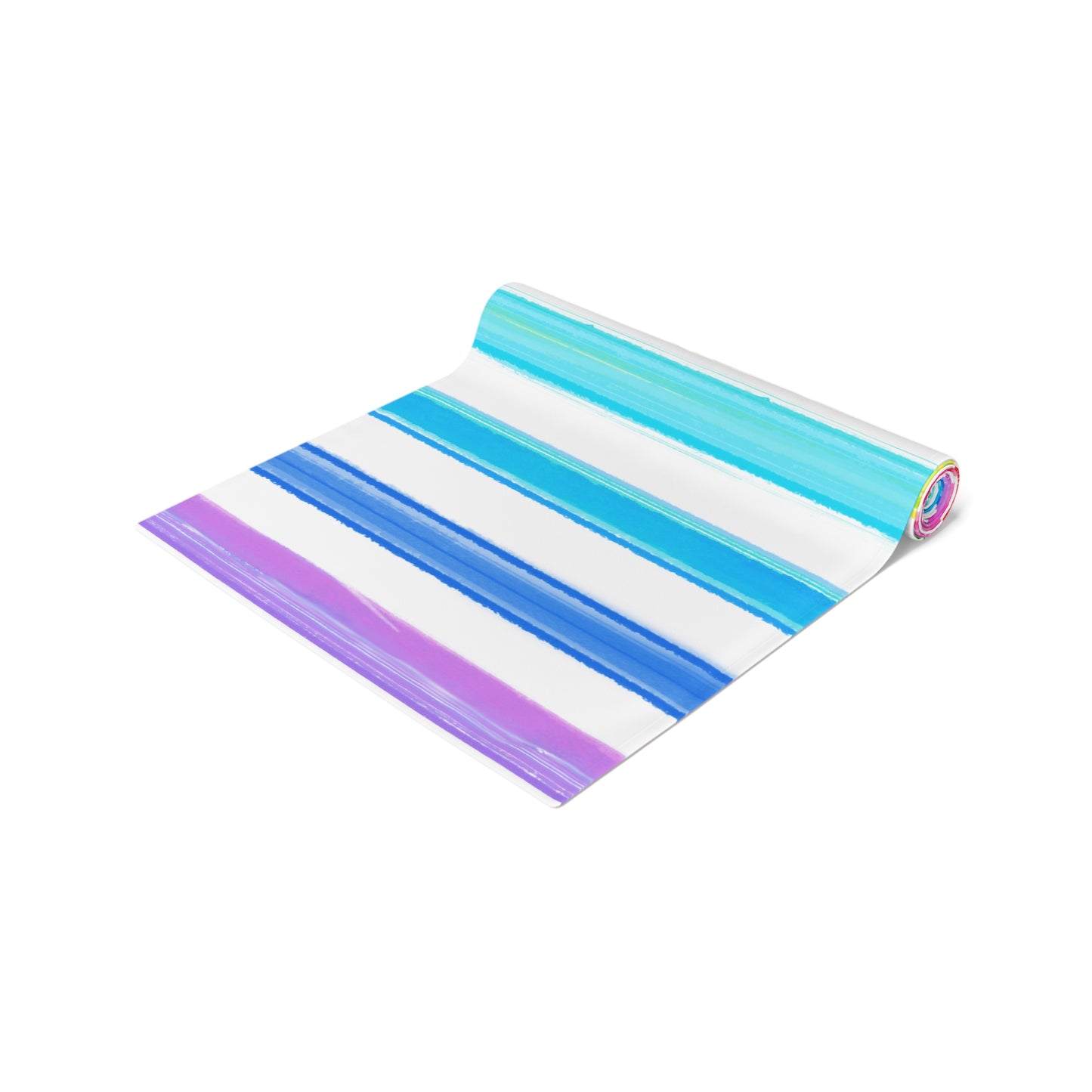 Watercolor Stripes Table Runner