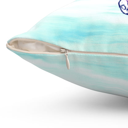 Square Pillow Butterfly Flutter Left Facing Pink