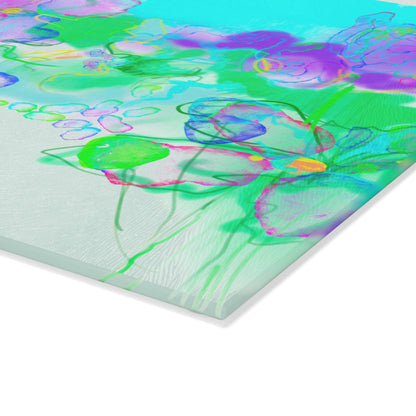 Glass Cutting Board Watercolor Landscape