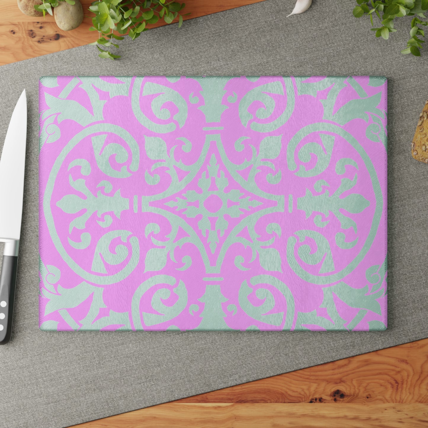 Copy of  Glass Cutting Board Watercolor Landscape