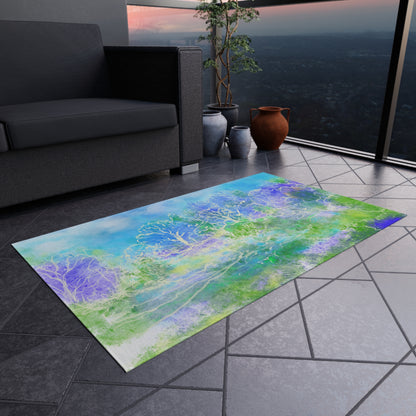 Rugs Indoor/Outdoor Quiet in Blue