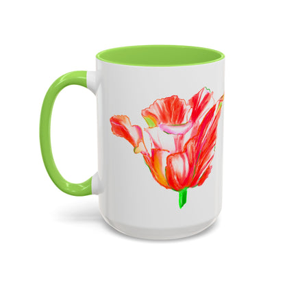 Vibrant Tulips Mugs