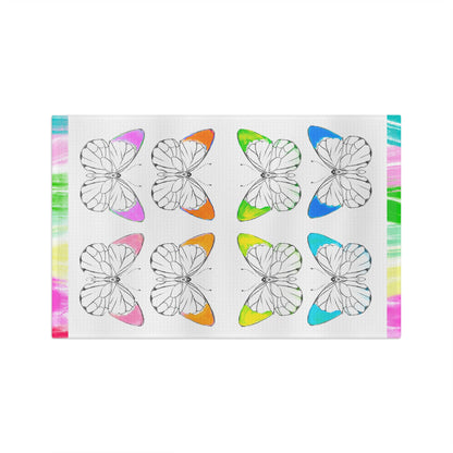 Microfiber Dish Towel Rainbow Butterfly