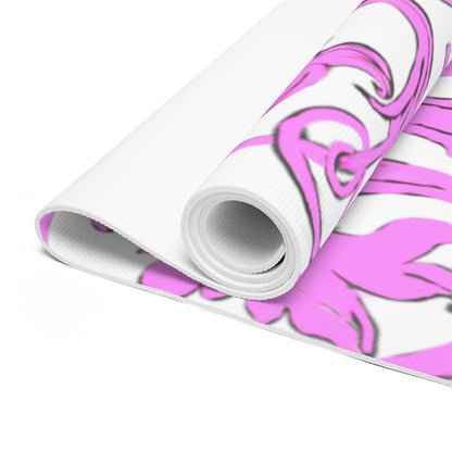 Scrollwork Exercise Mat Pink