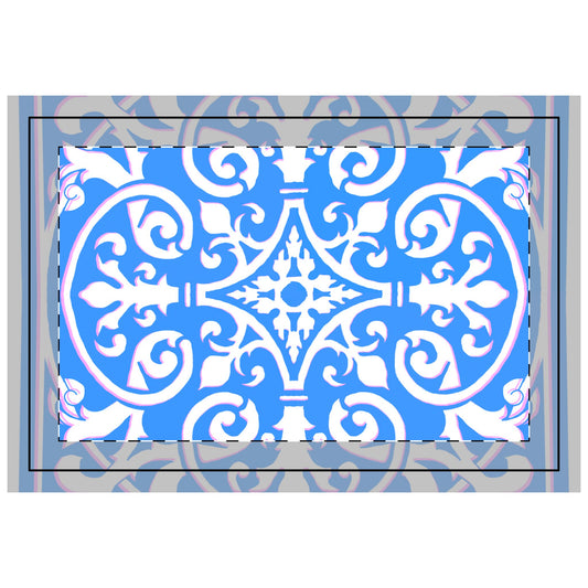 Quilted Placemat Hand-Drawn Classic
