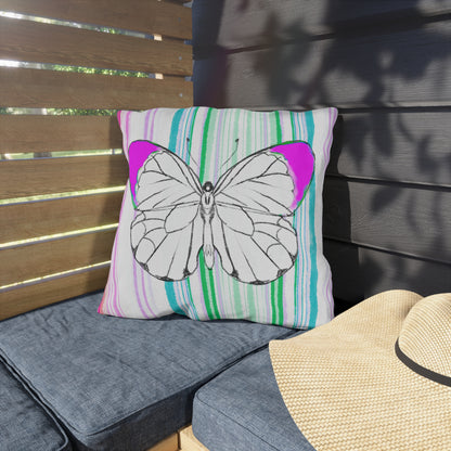 Pillows Outdoor Watercolor Butterfly Whimsy