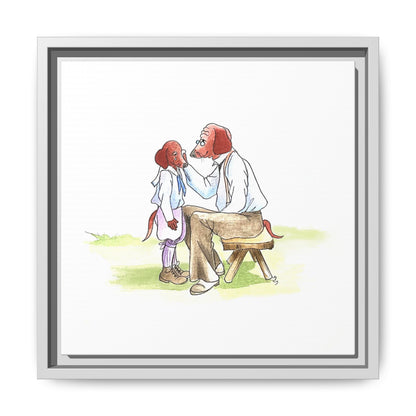 Dogi Fun Matte Canvas Framed