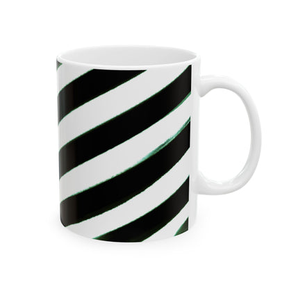 Mugs Diagonal Stripes Black, 11oz