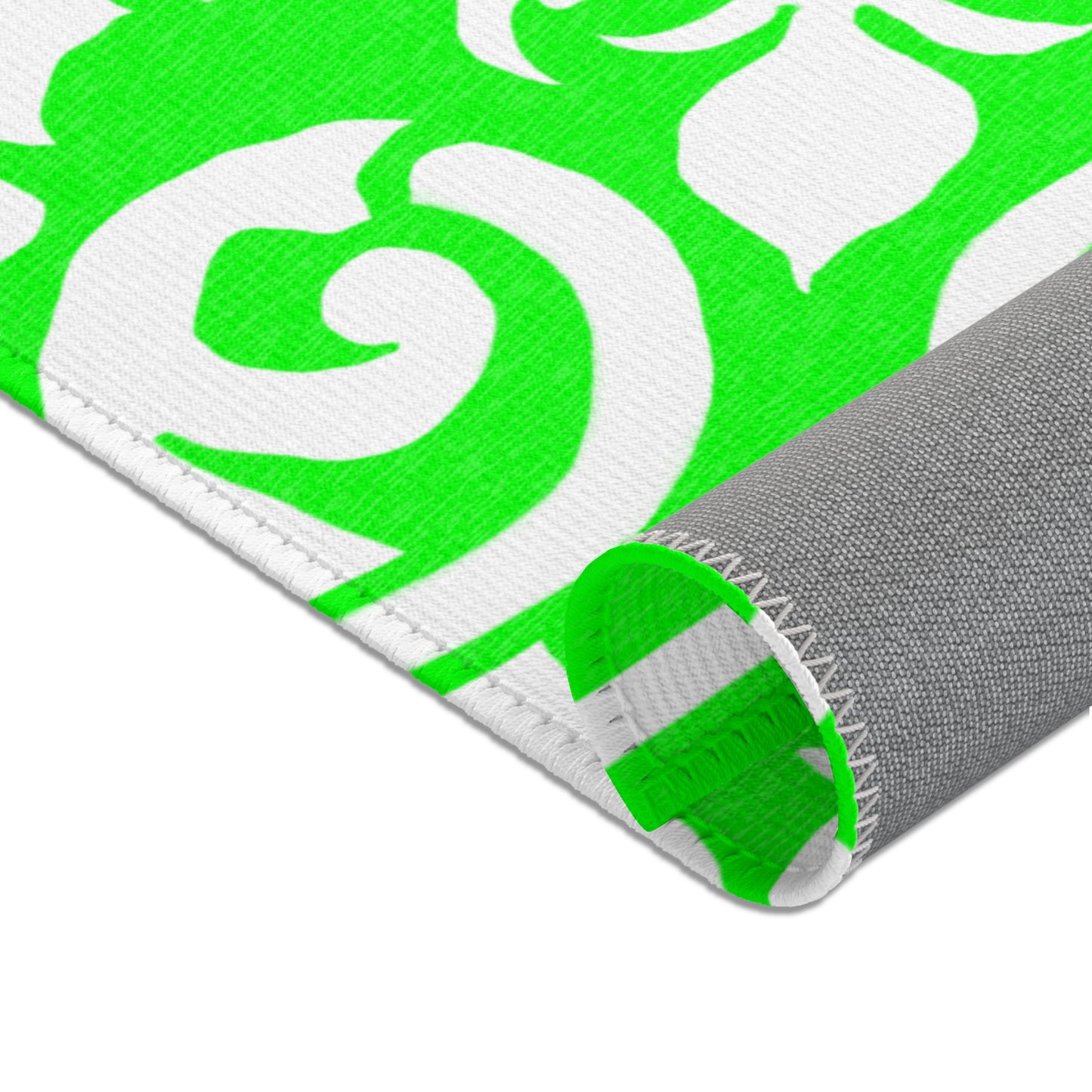 Scrollwork Indoor/Outdoor Rug Bright Green