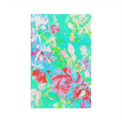 Dish Towels Microfiber Abstract Fluttering Botanical