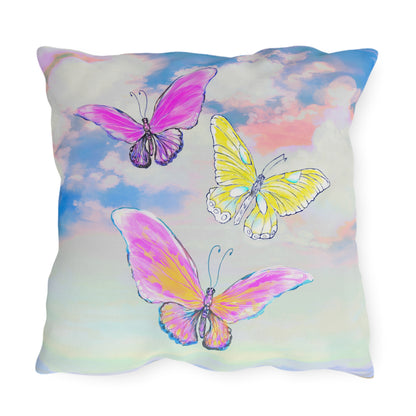 Outdoor Pillows Fluttering Butterflies A