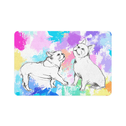 Pet Feeding Mats Abstract Colorful Dog Magic