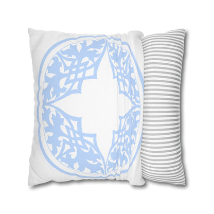 Blue and White Porcelain Square Pillowcase