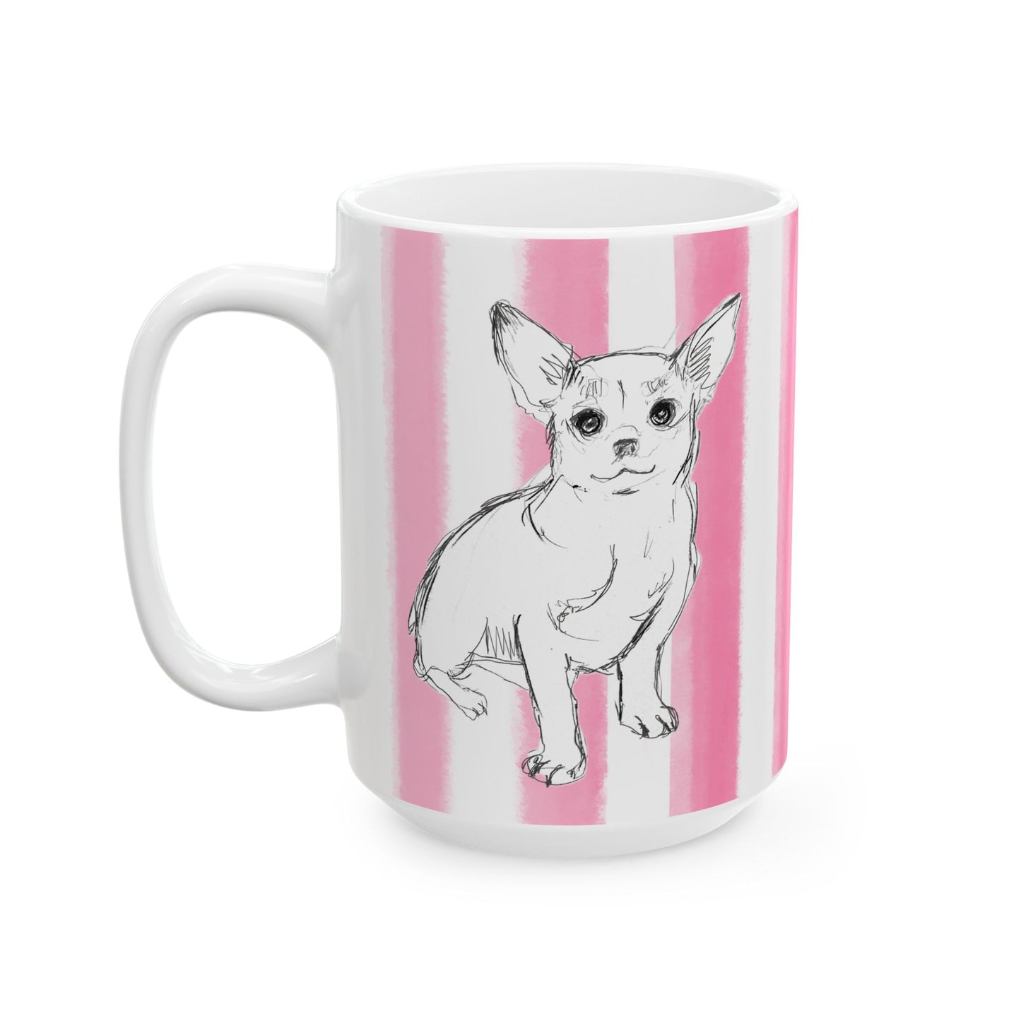 Dogi Fun with Pink Stripes