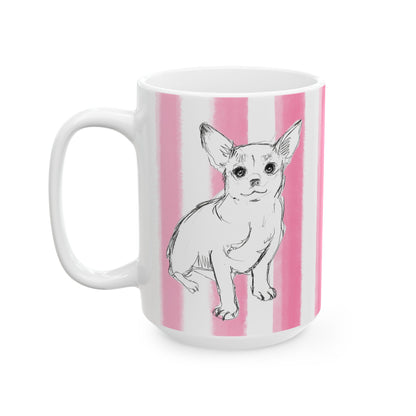 Dogi Fun with Pink Stripes