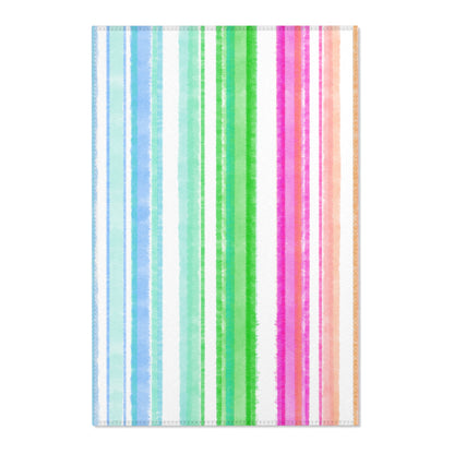 Watercolor Stripes Area Rug