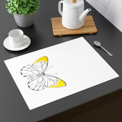 Placemat, 1pc Lucy Butterfly Golden Yellow
