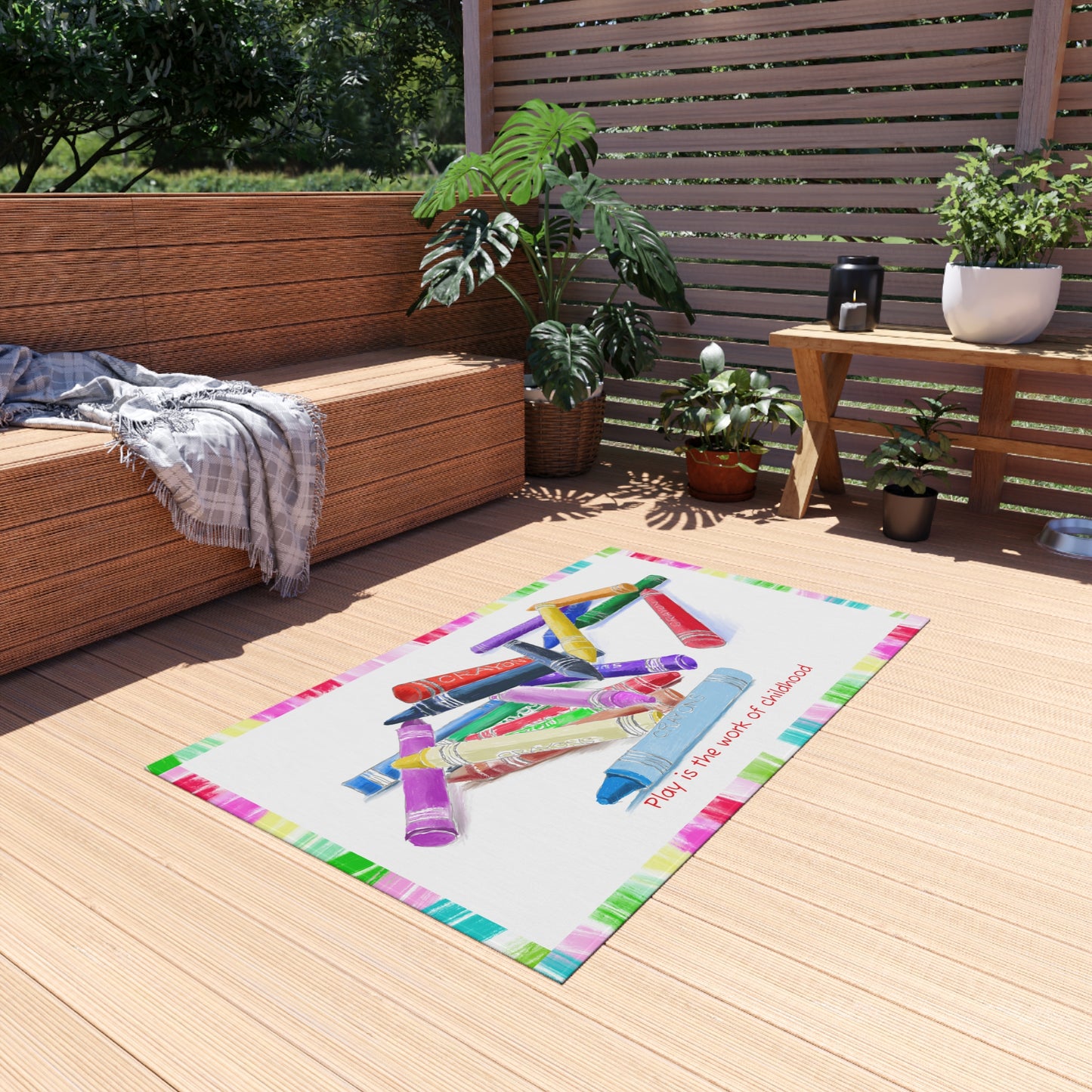 Pattern Play Indoor/Outdoor Rug Play is the work of childhood