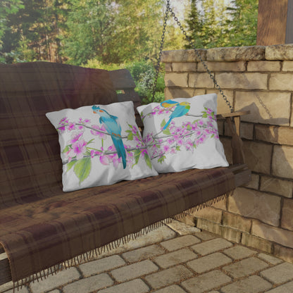 Outdoor Pillows Birdies & Cherry Blossom Branches