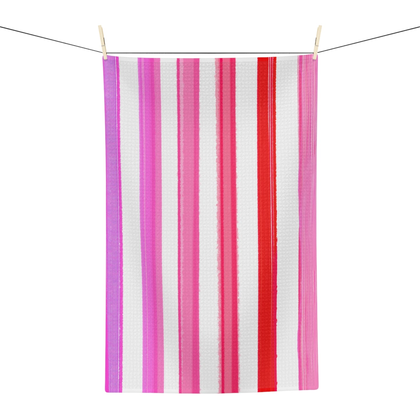 Watercolor Stripes Tea Towel