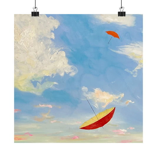 Art Decor Matte Posters Umbrella Dreams