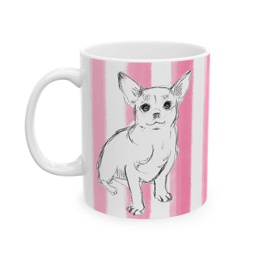 Dogi Fun with Pink Stripes