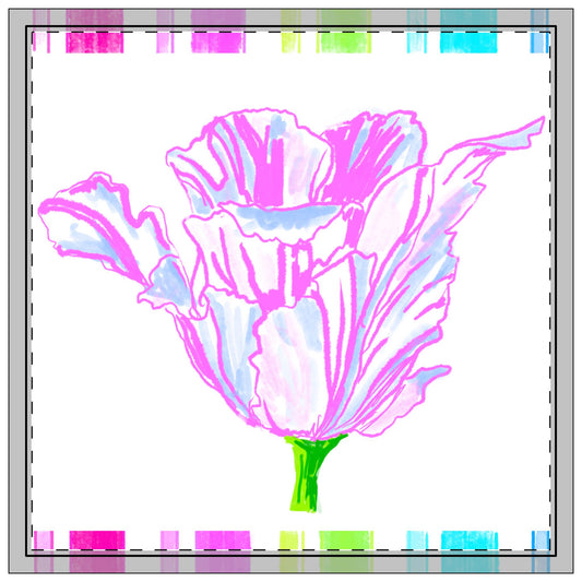 Vibrant Tulips Napkins, 4-set, Pink