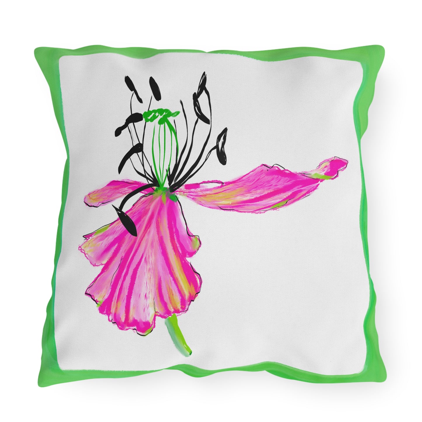Vibrant Tulips Outdoor Pillows