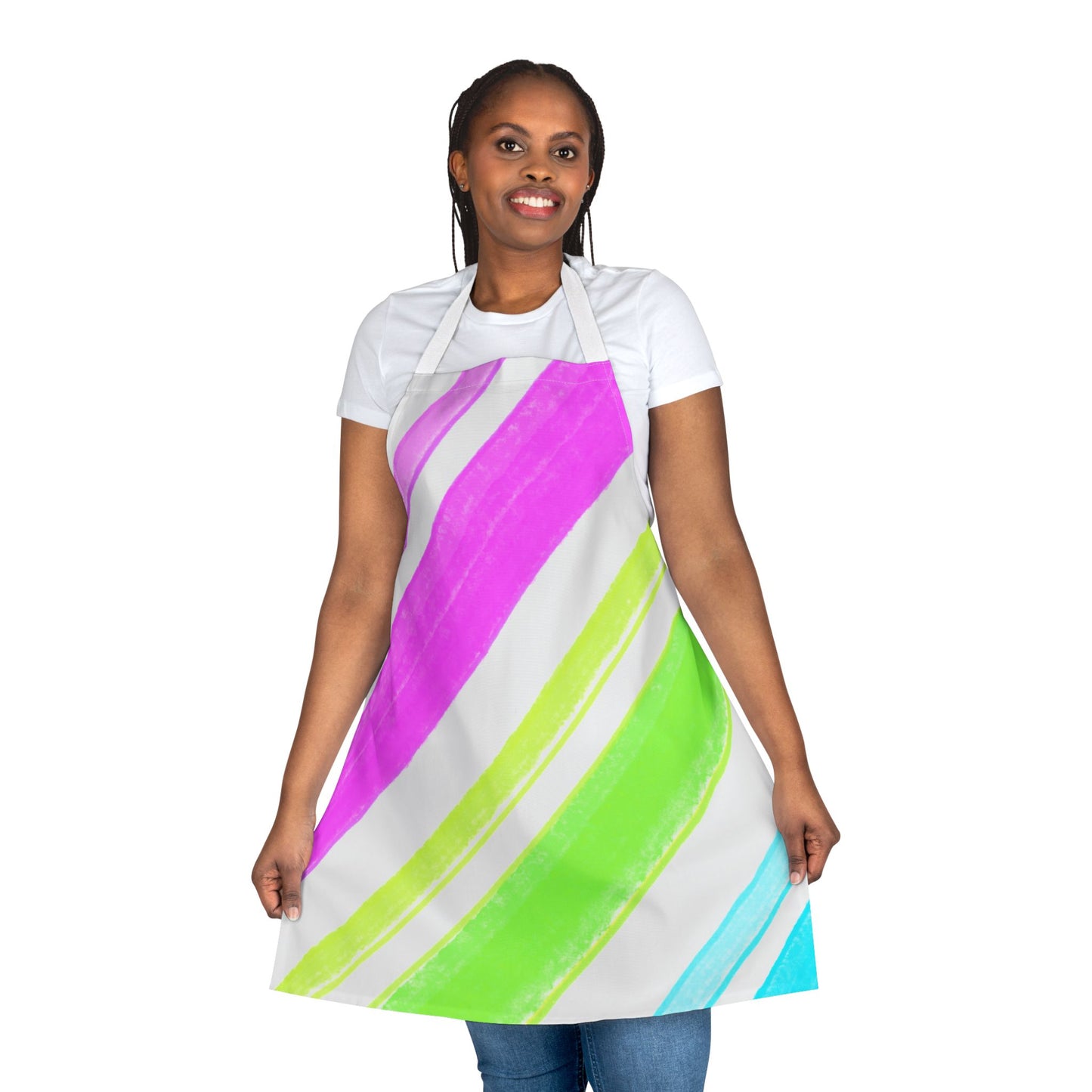 Aprons Watercolor Diagonal Stripes