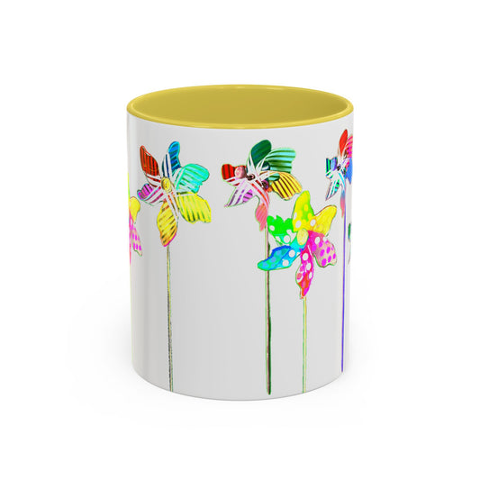 Pinwheels Mug Yellow