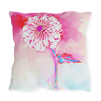 Outdoor Pillows Abstract Zinnia Color Story
