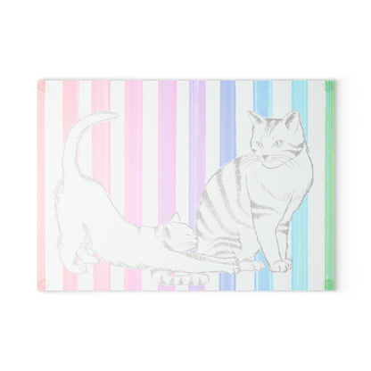 Glass Cutting Boards Kitty Fun