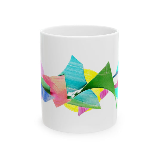Pattern Play Mug Pink Yellow Aqua