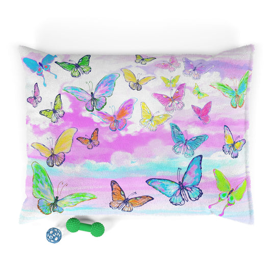 Jive Pet Bed Colorful Butterflies