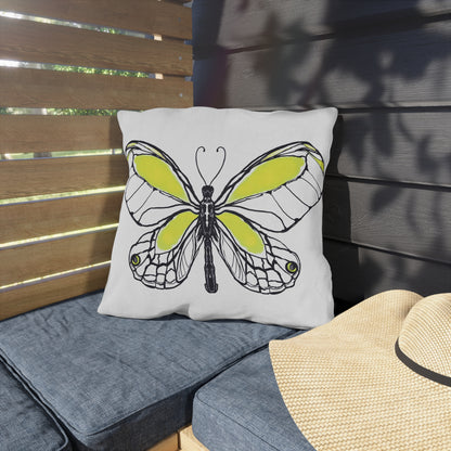 Outdoor Pillows Lulu Butterflies Yellow