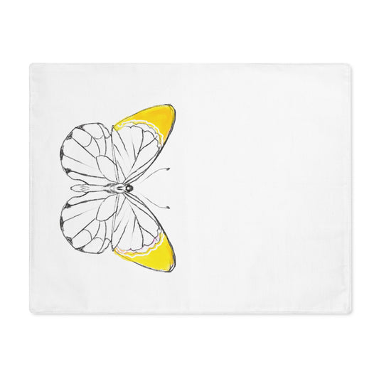 Placemat, 1pc Lucy Butterfly Golden Yellow