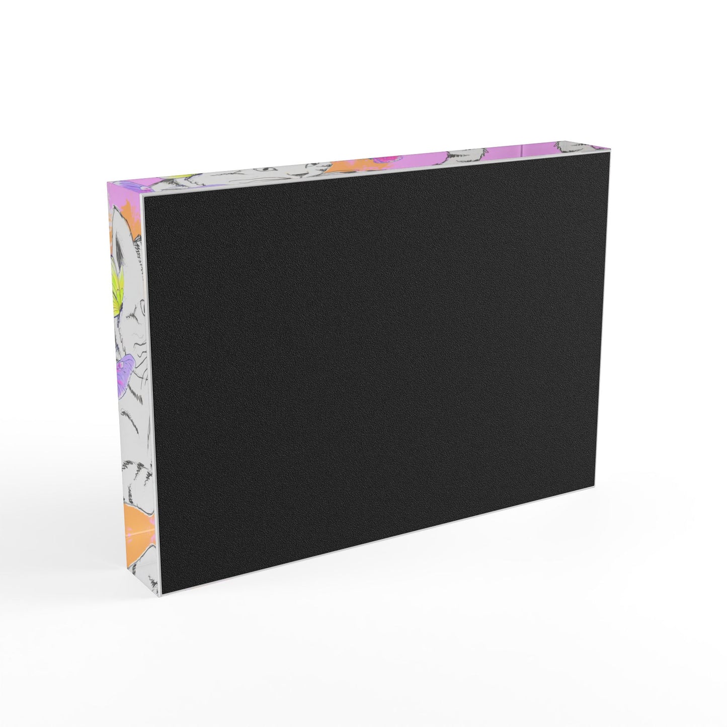 Kitty Flutter Acrylic Block