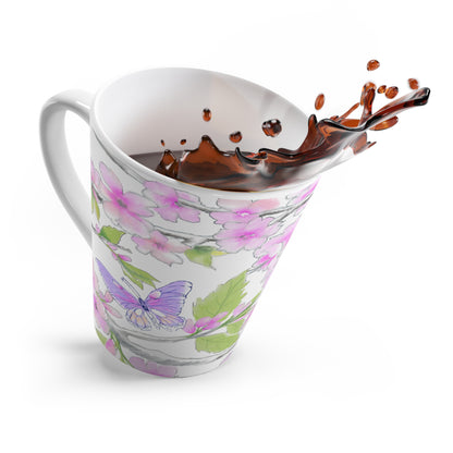 Butterfly Swing Latte Mug Lavender, Pink