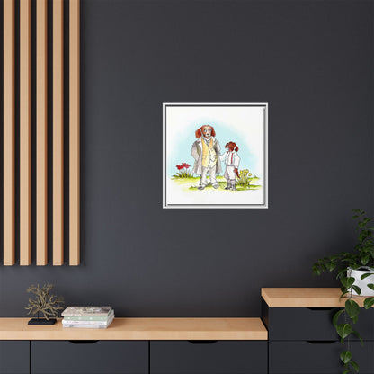 Dogi Fun Matte Canvas Framed