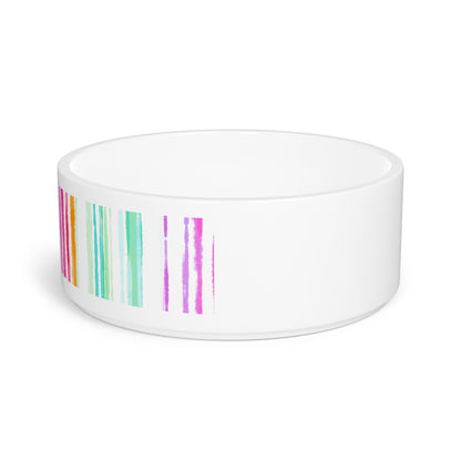 Pet Bowls Watercolor Stripes