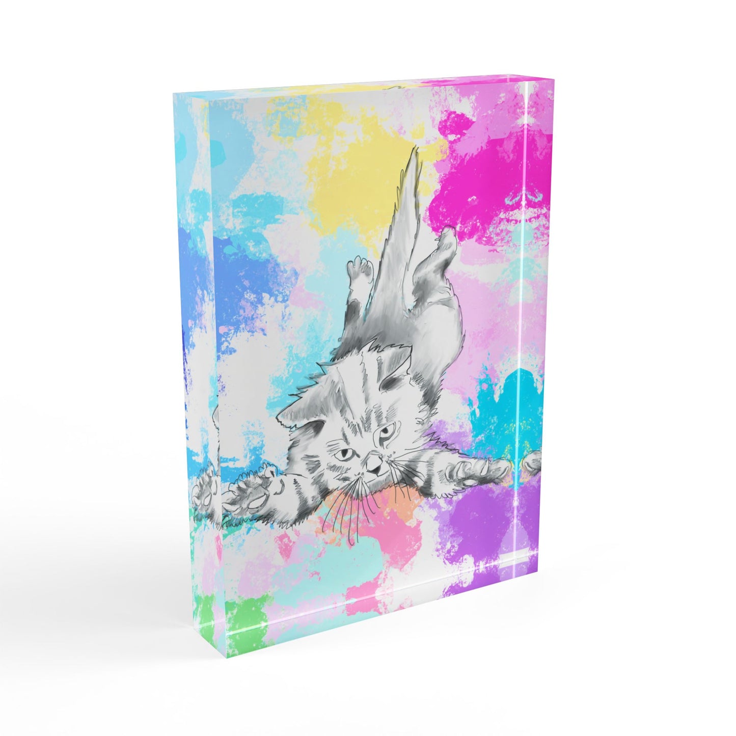Kitty Fun Acrylic Block