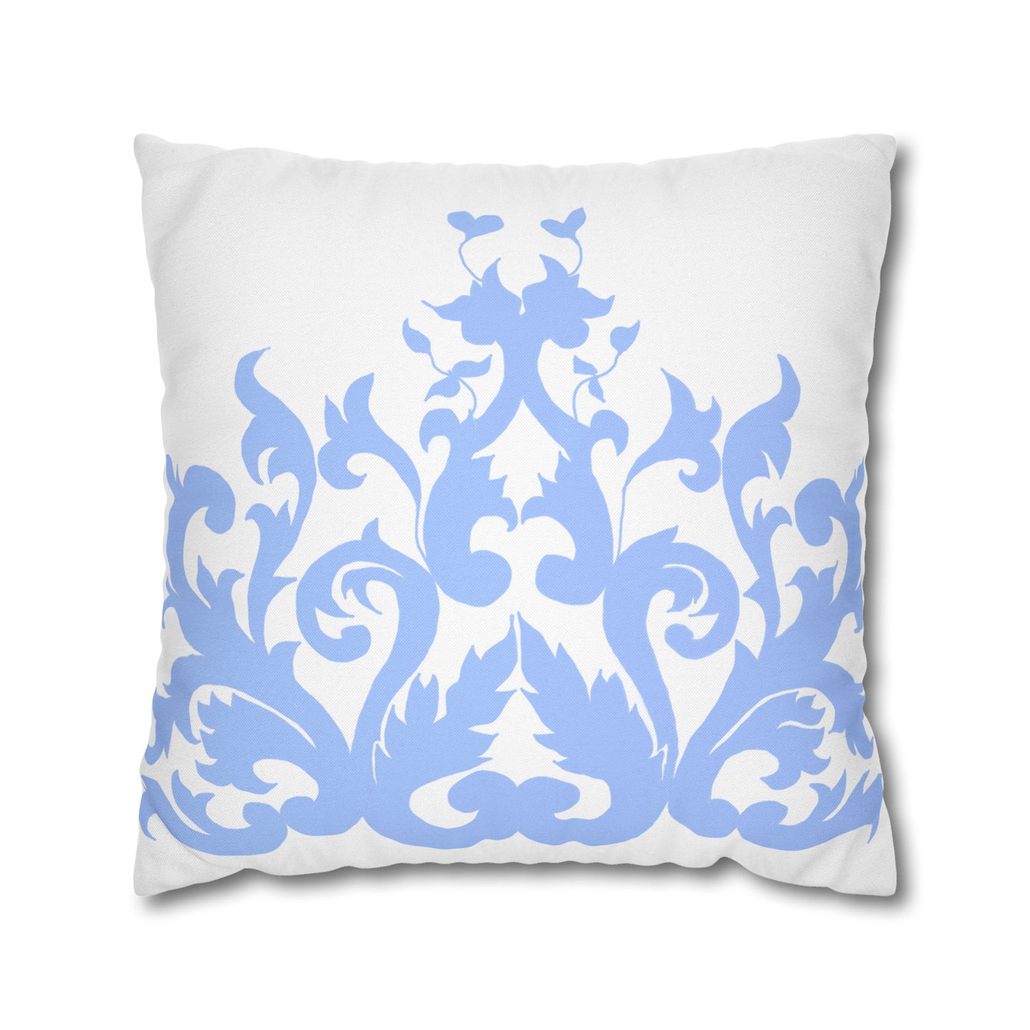 Blue and White Porcelain Square Pillowcase