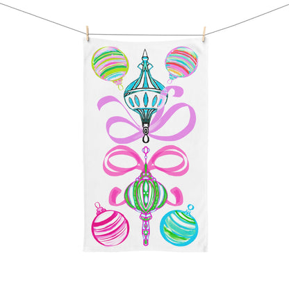 Hand Towel Merry Ornaments